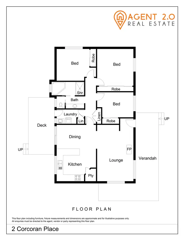 Floorplan of Homely house listing, 2 Corcoran Pl, Crookwell NSW 2583
