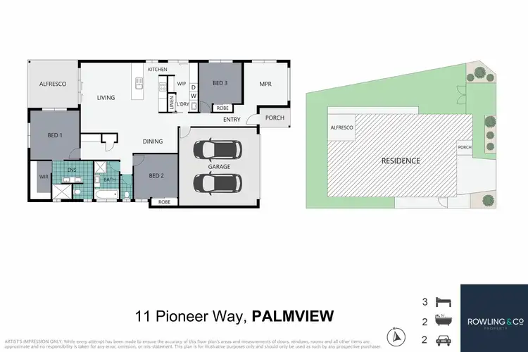 Floorplan of Homely house listing, 11 Pioneer Way, Palmview QLD 4553
