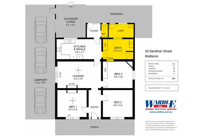 Floorplan of Homely house listing, 16 Gardiner St, Wallaroo SA 5556