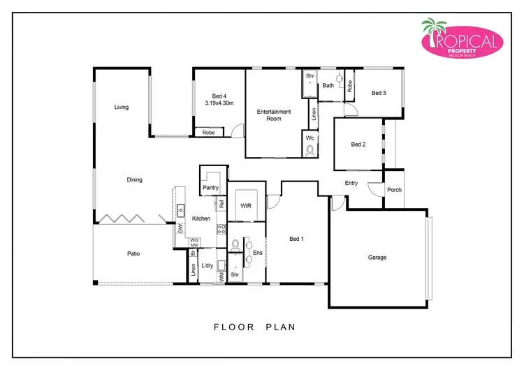 Floorplan of Homely house listing, 30 Sanctuary Cres, Wongaling Beach QLD 4852