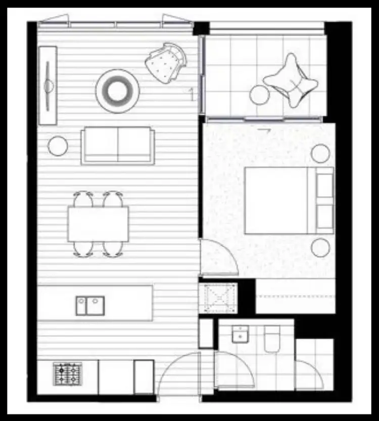 Floorplan of Homely apartment listing, 1 Steam Mill Lane, Haymarket NSW 2000