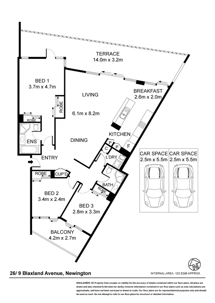 Floorplan of Homely apartment listing, 26/9 Blaxland Ave, Newington NSW 2127