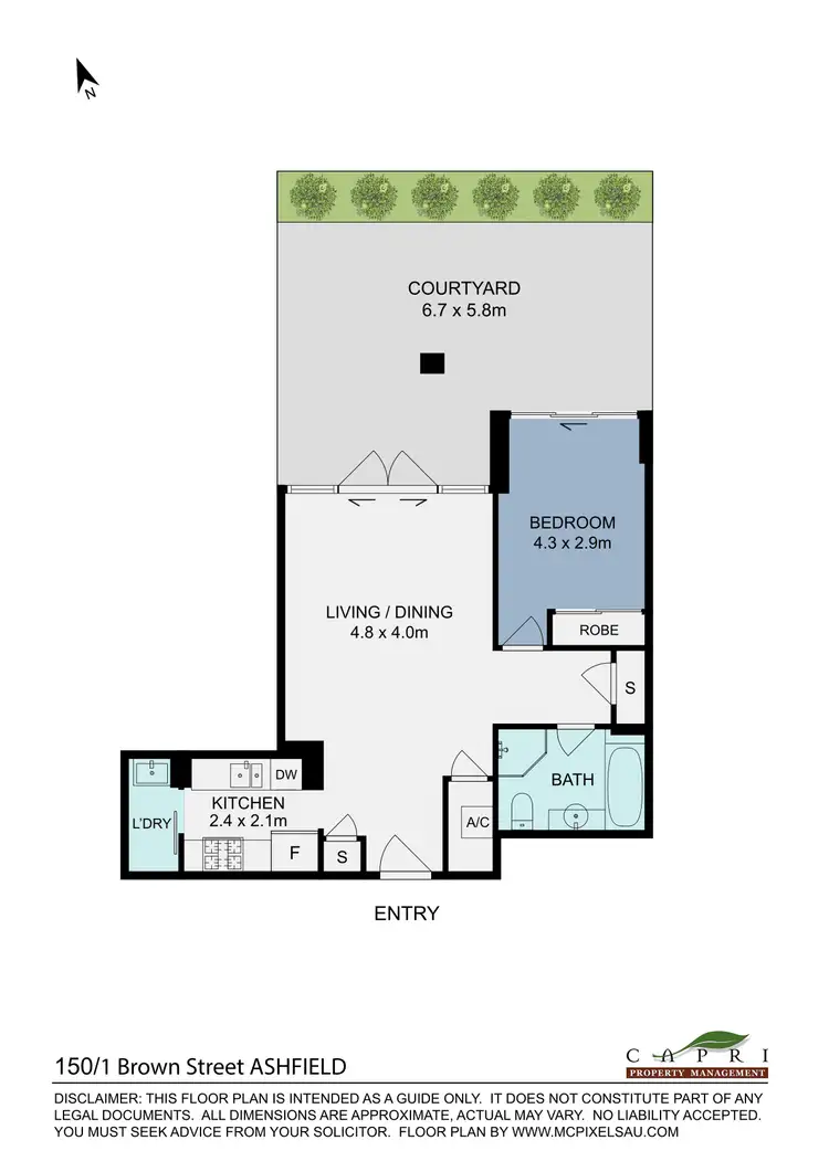 Floorplan of Homely apartment listing, 150/1 Brown Street, Ashfield NSW 2131