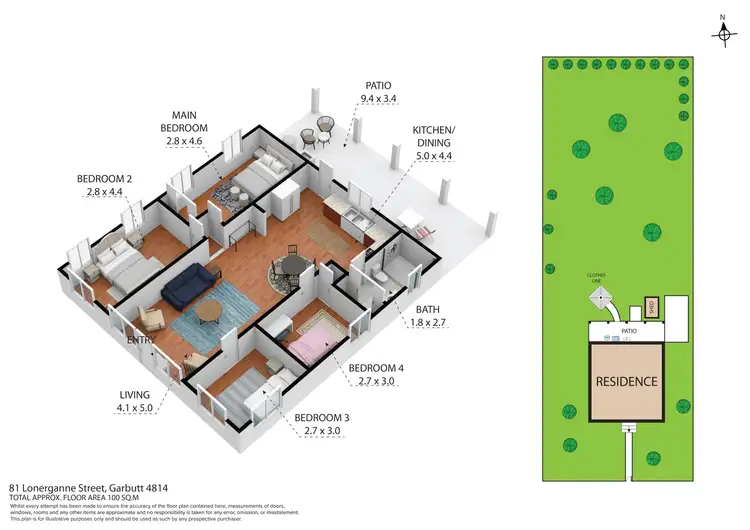 Floorplan of Homely house listing, 81 Lonerganne St, Garbutt QLD 4814