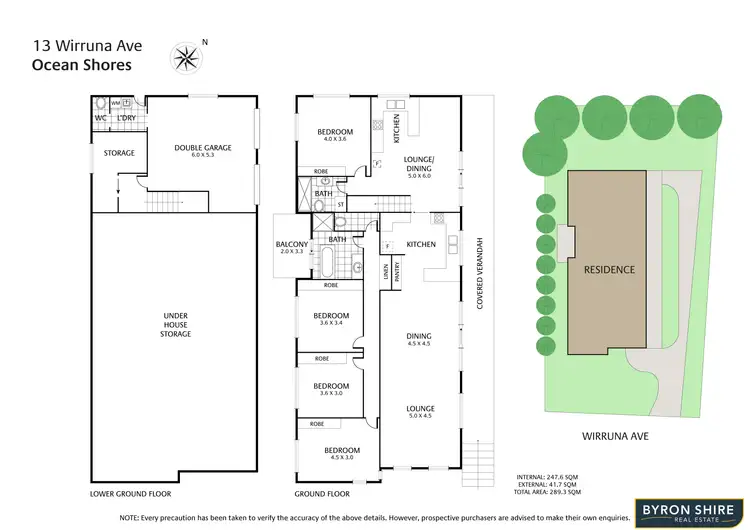 Floorplan of Homely house listing, 13 Wirruna Ave, Ocean Shores NSW 2483