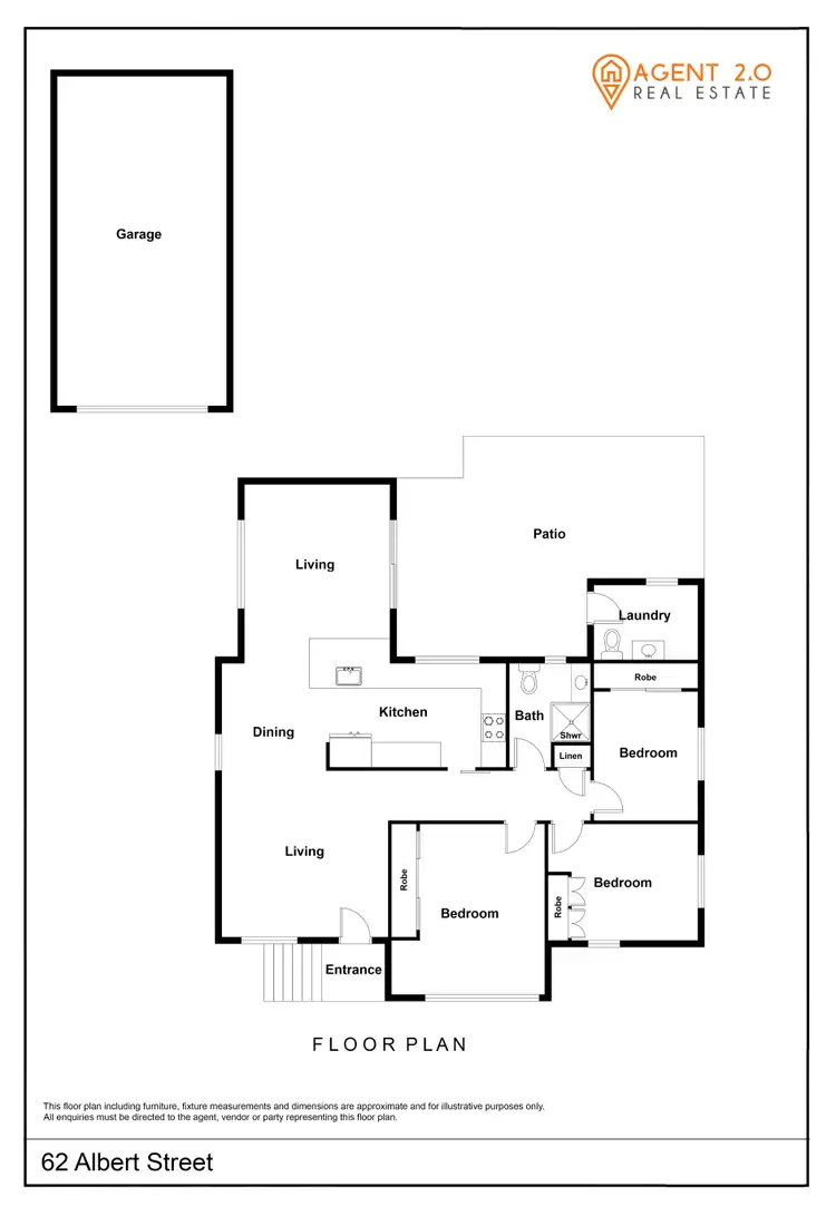 Floorplan of Homely house listing, 62 Albert St, Goulburn NSW 2580