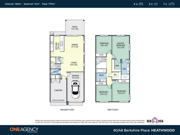 Floorplan of Homely townhouse listing, Unit 80/48 Berkshire Pl, Heathwood QLD 4110