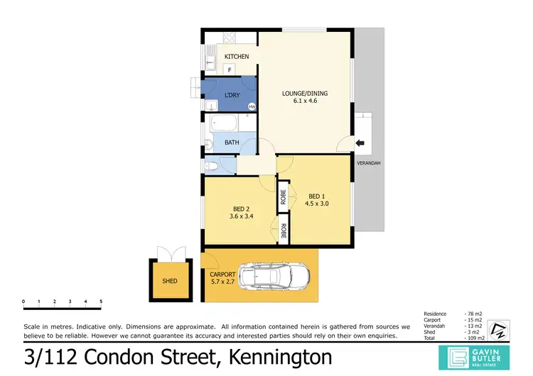 Floorplan of Homely house listing, Unit 3/112 Condon St, Kennington VIC 3550