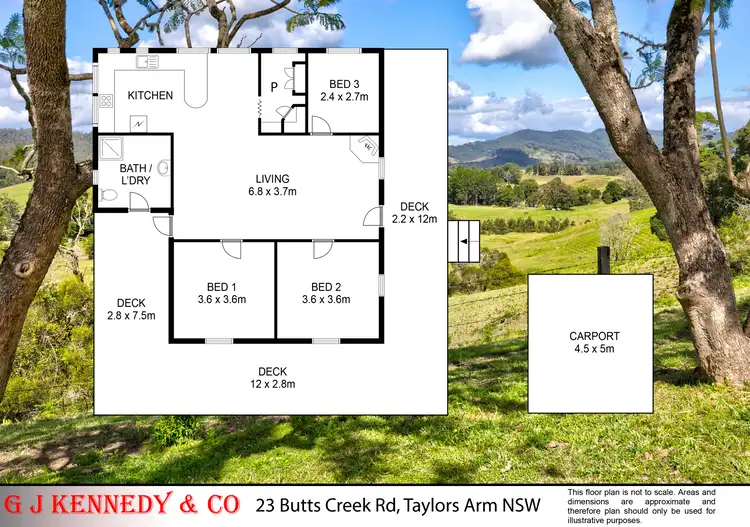 Floorplan of Homely house listing, 23 Butts Creek Rd, Taylors Arm NSW 2447