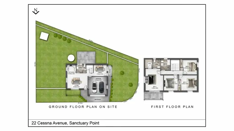 Floorplan of Homely house listing, 22 Cessna Ave, Sanctuary Point NSW 2540