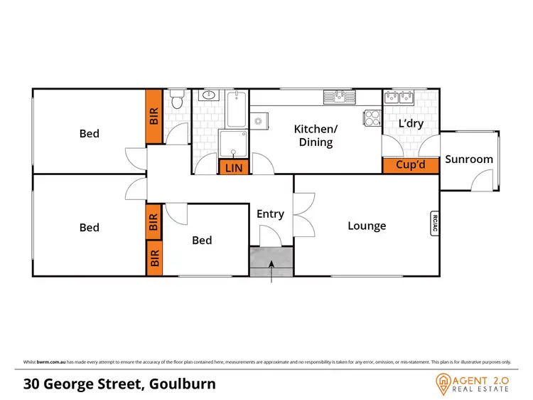 Floorplan of Homely house listing, 30 George St, Goulburn NSW 2580