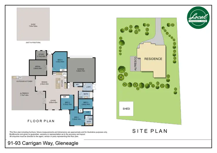 Floorplan of Homely house listing, 91-93 Carrigan Way, Gleneagle QLD 4285