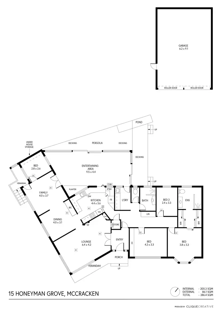 Floorplan of Homely house listing, 15 Honeyman Gr, Mccracken SA 5211
