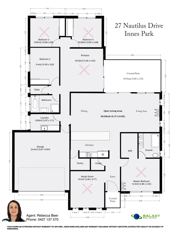 Floorplan of Homely house listing, 27 Nautilus Dr, Innes Park QLD 4670