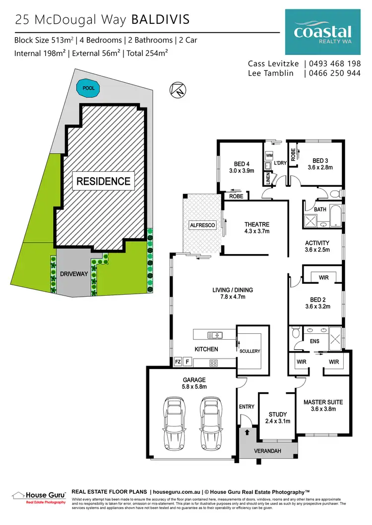Floorplan of Homely house listing, 25 Mcdougal Way, Baldivis WA 6171