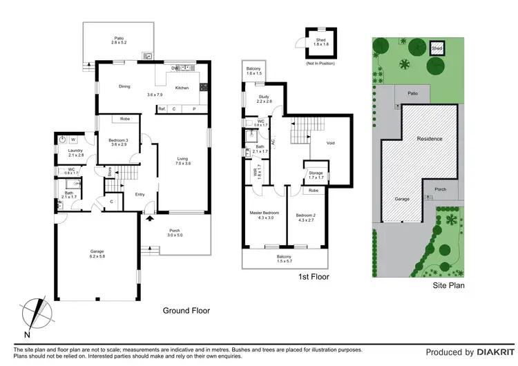 Floorplan of Homely house listing, 46 Ridge Drive, Avondale Heights VIC 3034