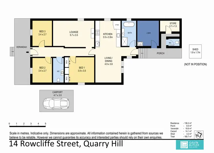 Floorplan of Homely house listing, 14 Rowcliffe St, Quarry Hill VIC 3550