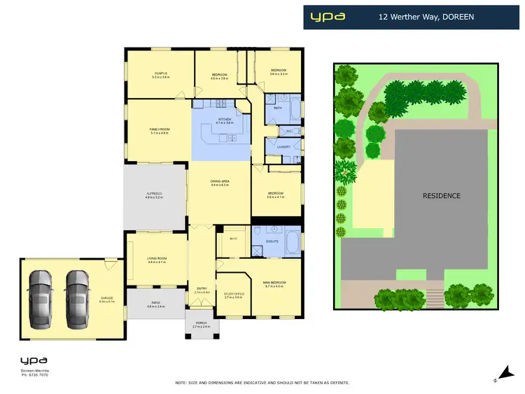 Floorplan of Homely house listing, 12 Werther Way, Doreen VIC 3754