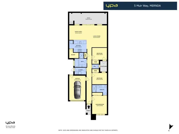 Floorplan of Homely house listing, 5 Muir Way, Mernda VIC 3754