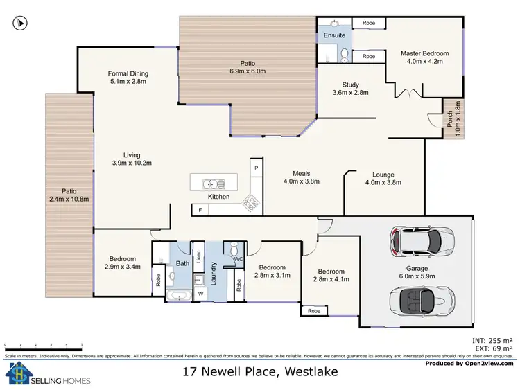 Floorplan of Homely house listing, 17 Newell Pl, Westlake QLD 4074