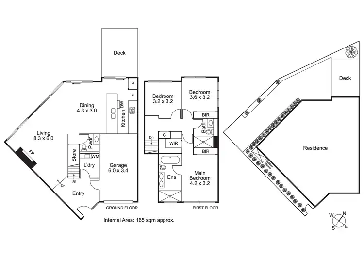 Floorplan of Homely townhouse listing, 2/4 Tatong Rd, Brighton East VIC 3187