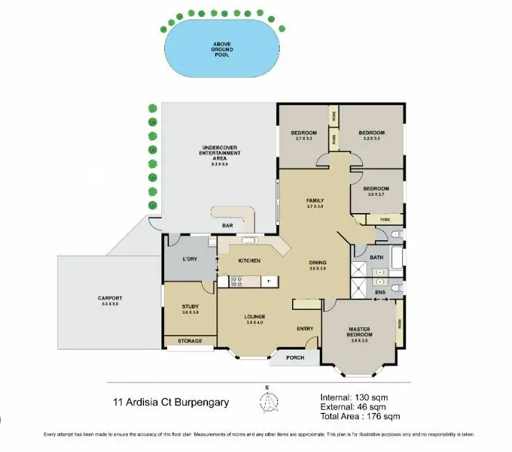 Floorplan of Homely house listing, 11 Ardisia Ct, Burpengary QLD 4505