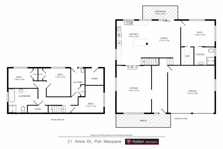 Floorplan of Homely house listing, 21 Amira Drive, Port Macquarie NSW 2444