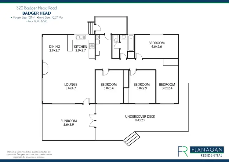 Floorplan of Homely rural property listing, 320 Badger Head Road, Badger Head TAS 7270
