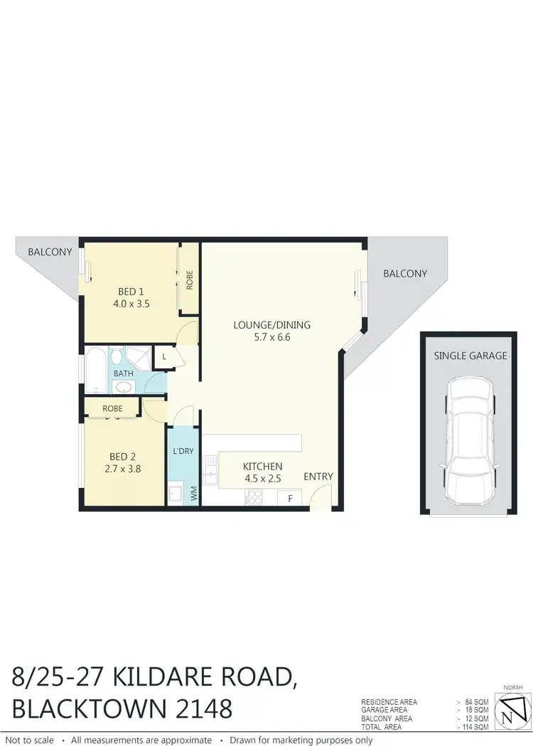 Floorplan of Homely unit listing, 8/23-27 Kildare Rd, Blacktown NSW 2148