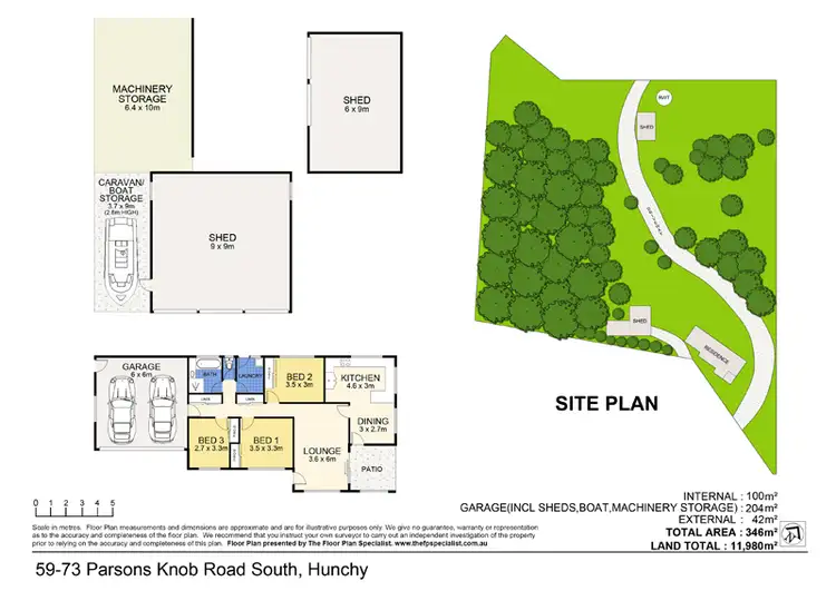 Floorplan of Homely rural property listing, L4 59-73 PARSONS KNOB Road South, Hunchy QLD 4555
