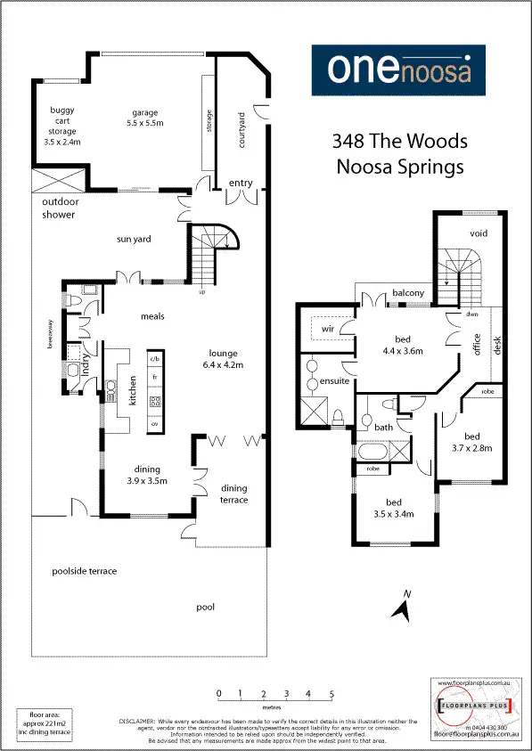 Floorplan of Homely unit listing, 348 Noosa Springs Drive, Noosa Springs QLD 4567