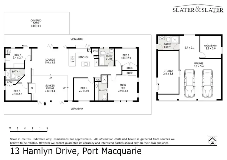 Floorplan of Homely house listing, 13 Hamlyn Drive, Port Macquarie NSW 2444
