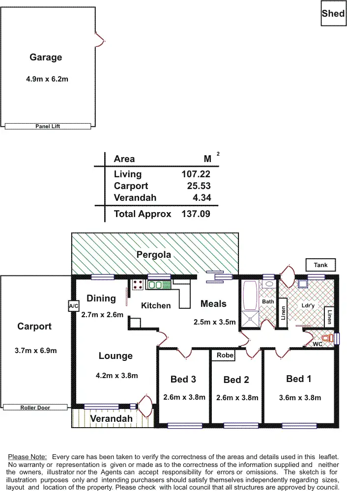 Floorplan of Homely house listing, 64 Heysen Avenue, Hope Valley SA 5090