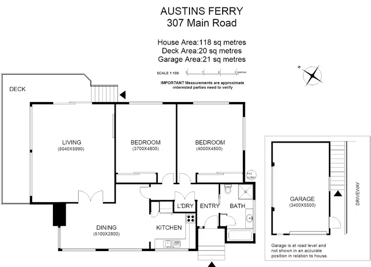 Floorplan of Homely house listing, 307 Main Rd, Austins Ferry TAS 7011