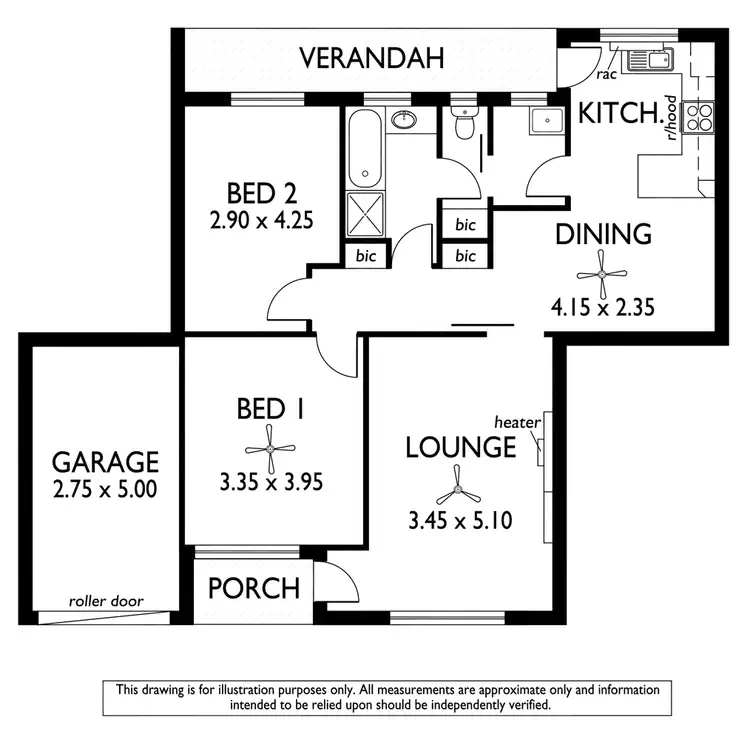 Floorplan of Homely unit listing, 8/2 Dingera Avenue, North Plympton SA 5037