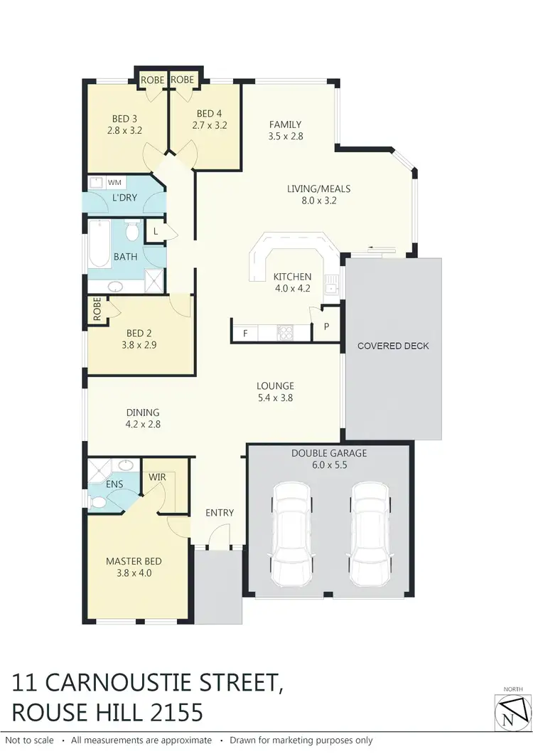 Floorplan of Homely house listing, 11 Carnoustie St, Rouse Hill NSW 2155
