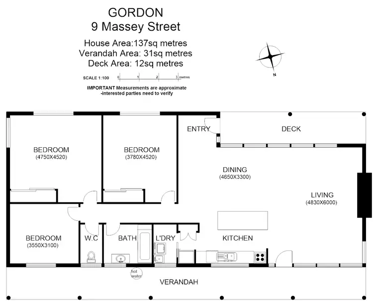 Floorplan of Homely house listing, 9 Massey St, Gordon TAS 7150