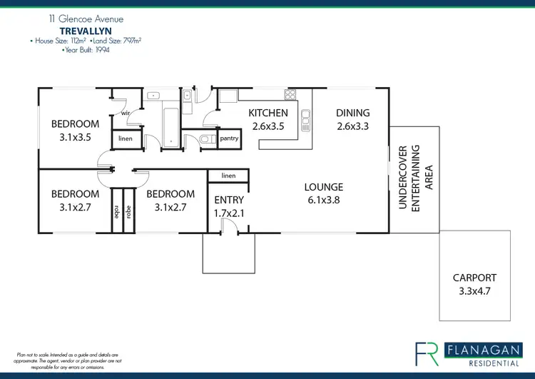 Floorplan of Homely house listing, 11 Glencoe Avenue, Trevallyn TAS 7250
