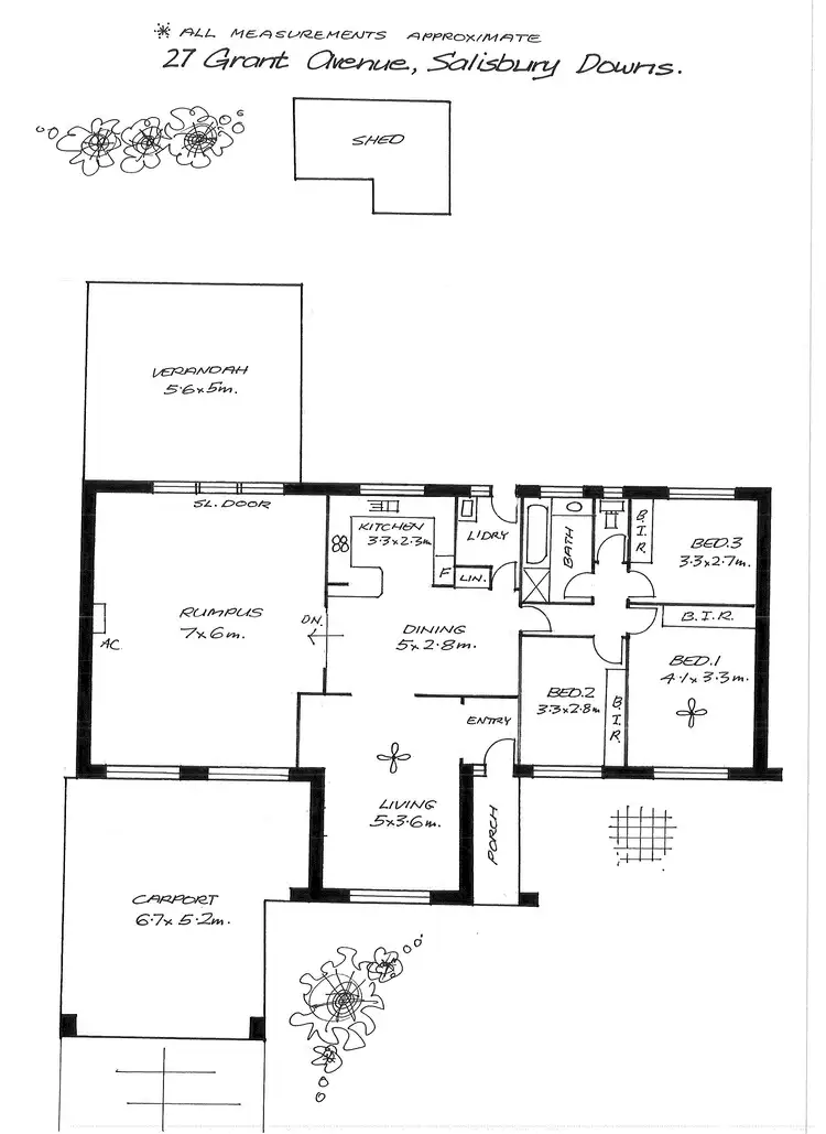 Floorplan of Homely house listing, 27 Grant Avenue, Salisbury Downs SA 5108