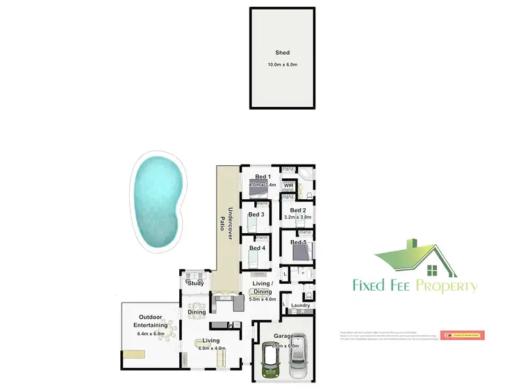 Floorplan of Homely house listing, 9 Trucano Cl, Whitfield QLD 4870