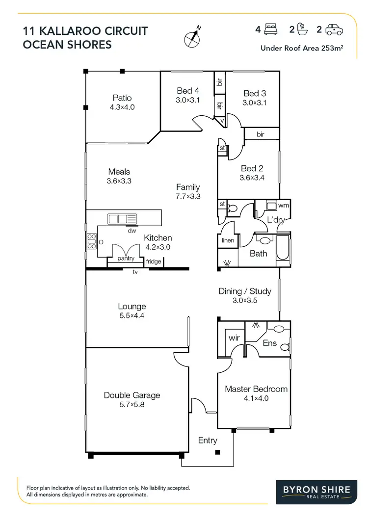 Floorplan of Homely house listing, 11 Kallaroo Circuit, Ocean Shores NSW 2483