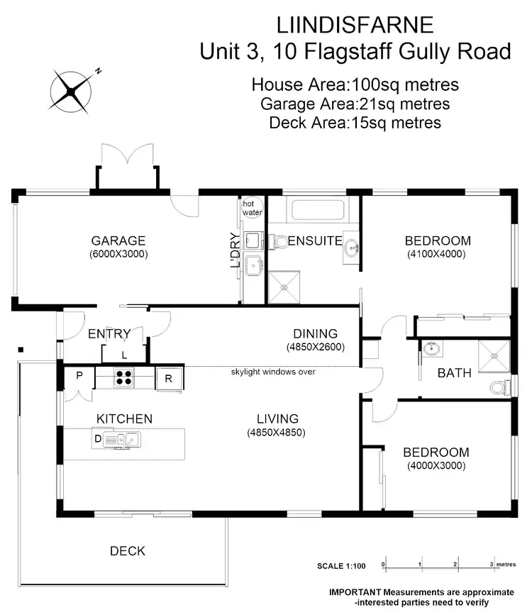 Floorplan of Homely townhouse listing, 3/10 Flagstaff Gully Rd, Lindisfarne TAS 7015