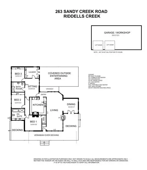 Floorplan of Homely house listing, 263 Sandy Creek Road, Riddells Creek VIC 3431