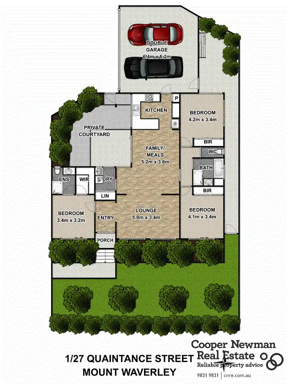 Floorplan of Homely house listing, 1/27 Quaintance Street, Mount Waverley VIC 3149