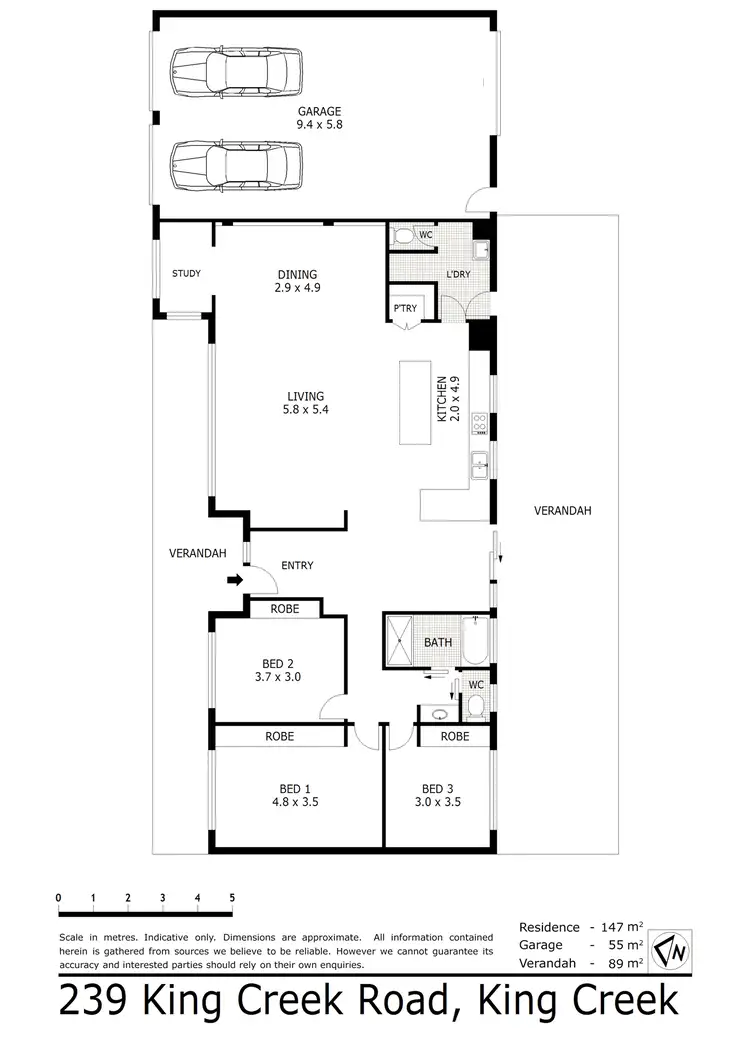 Floorplan of Homely rural property listing, 239 King Creek Road, King Creek NSW 2446