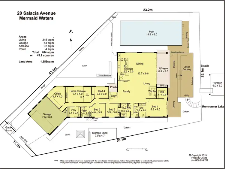 Floorplan of Homely house listing, 20 Salacia Avenue, Mermaid Waters QLD 4218