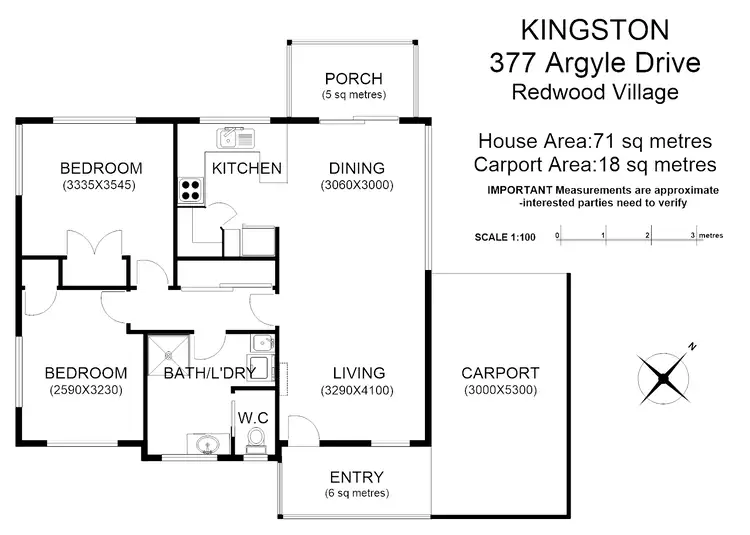Floorplan of Homely villa listing, 377 Argyle Dr, Kingston TAS 7050