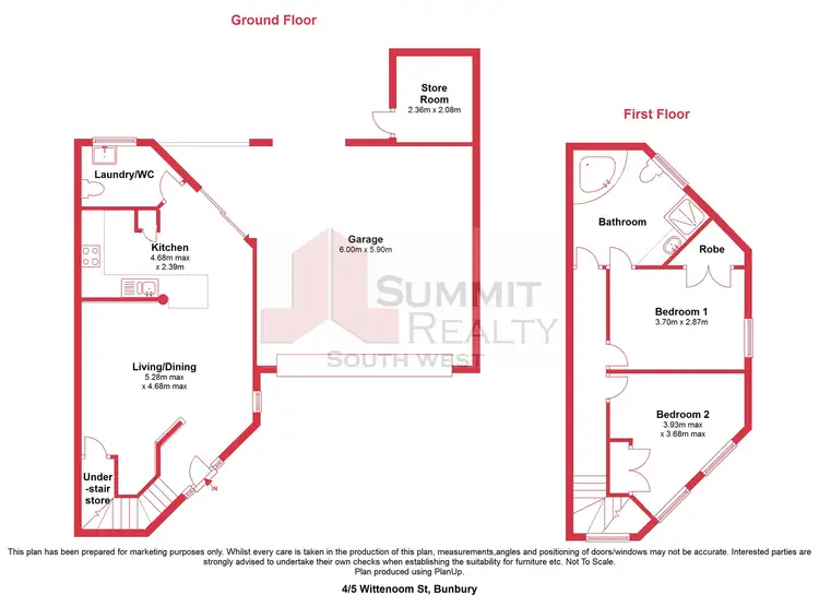 Floorplan of Homely unit listing, 4/5 Wittenoom Street, Bunbury WA 6230