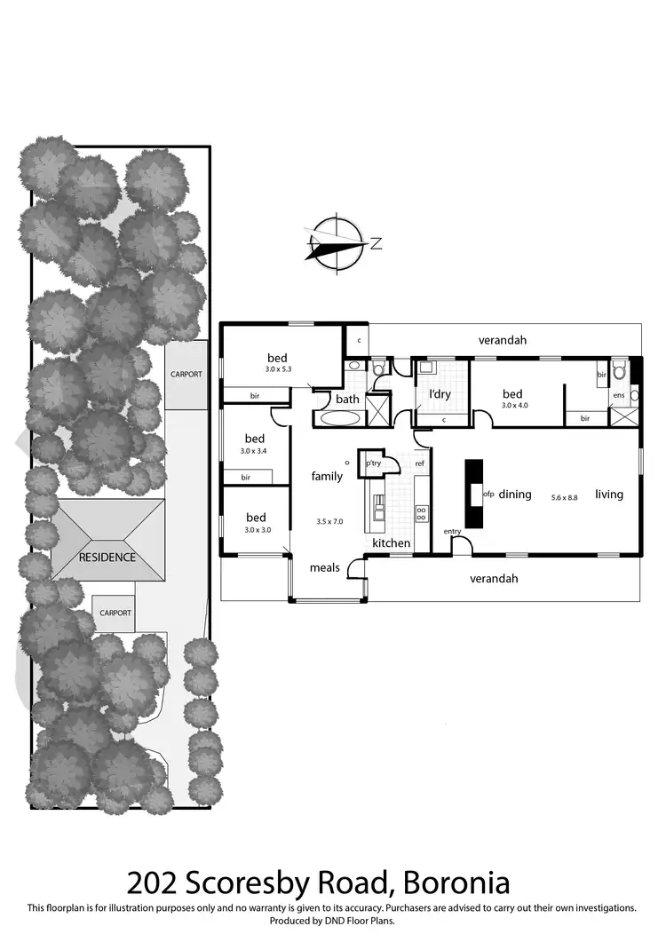 Floorplan of Homely house listing, 202 Scoresby Road, Boronia VIC 3155