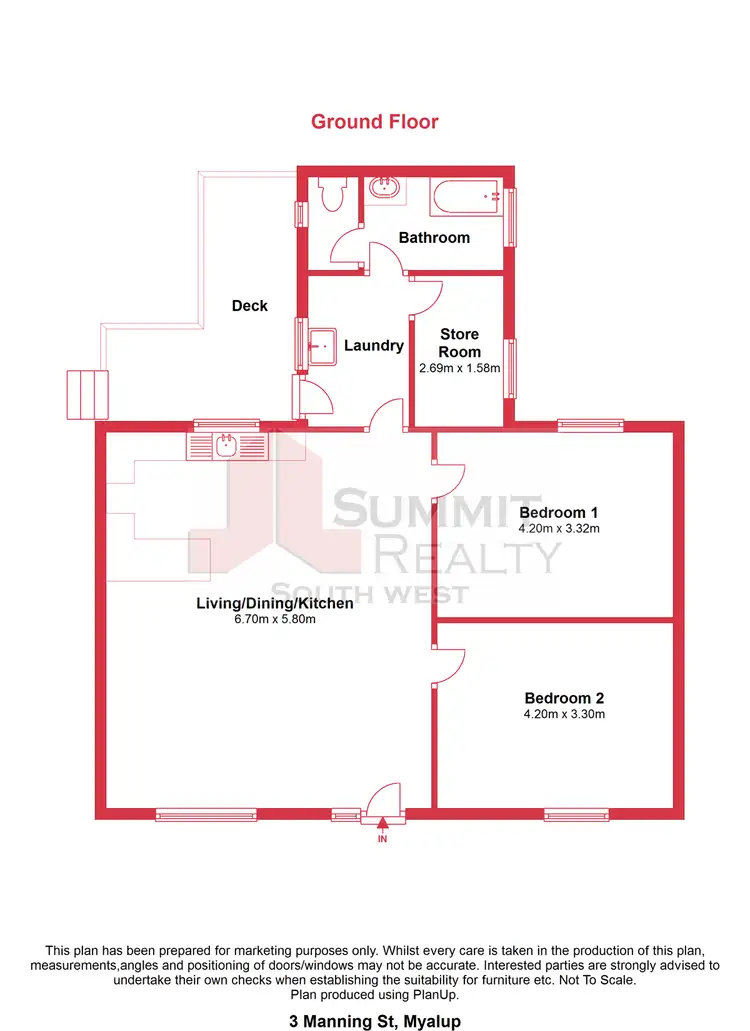 Floorplan of Homely house listing, 3 Manning Street, Myalup WA 6220